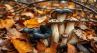 late fall mushroom foraging
