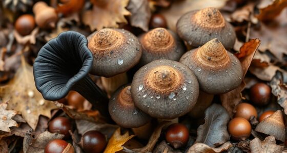 late fall mushroom foraging