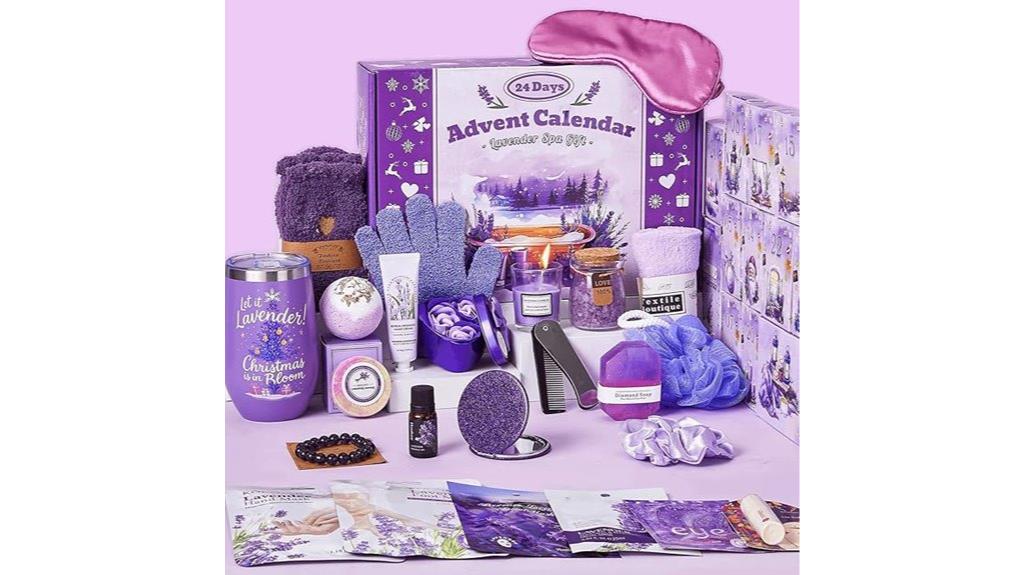 lavender spa gift calendar