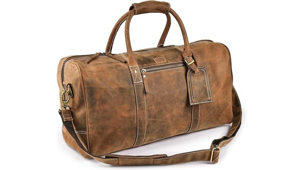 leather village duffle bags