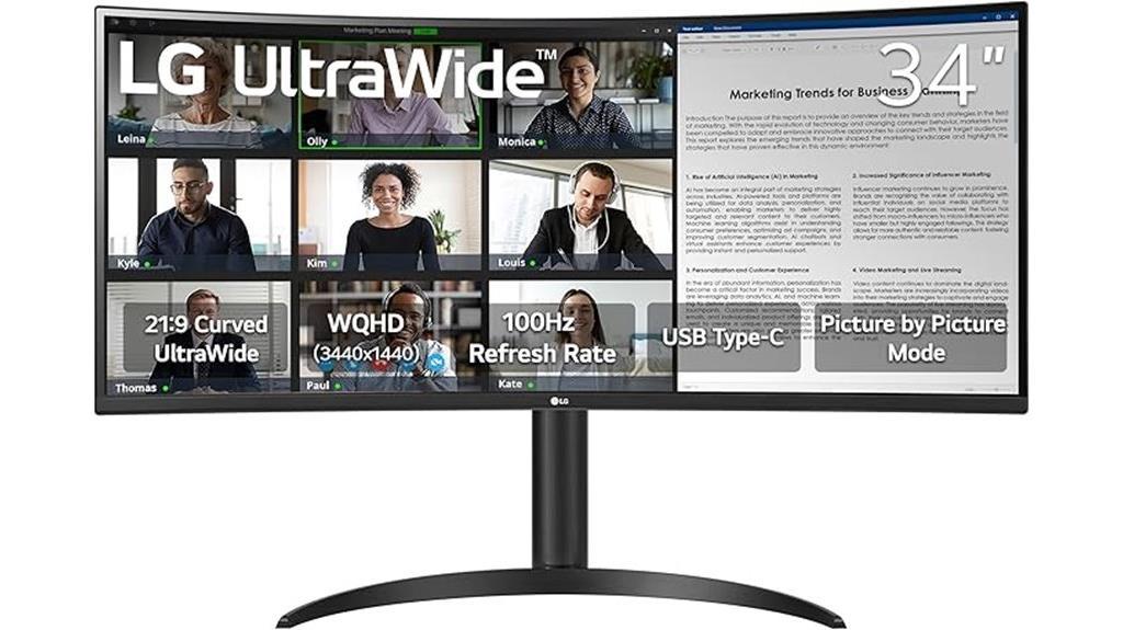 lg 34 inch ultrawide curved monitor