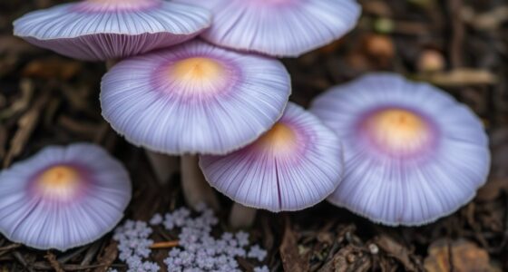 lilac blewits spore prints
