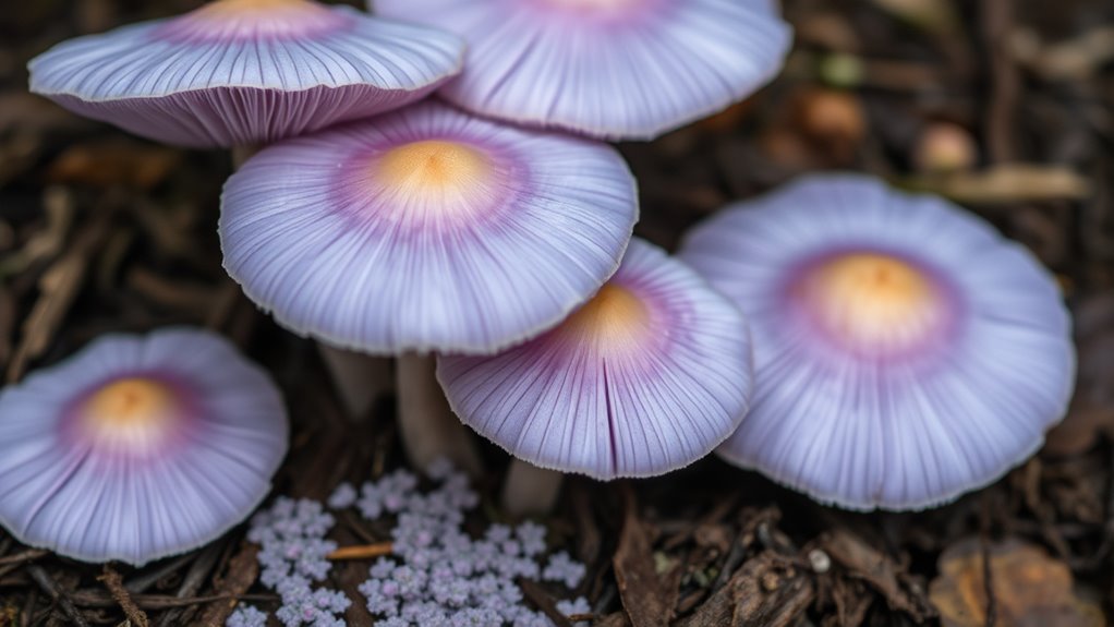 lilac blewits spore prints