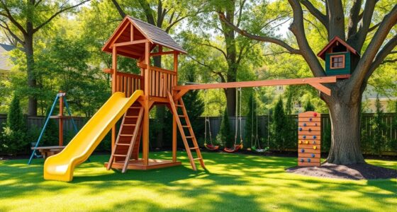 luxury backyard play structures