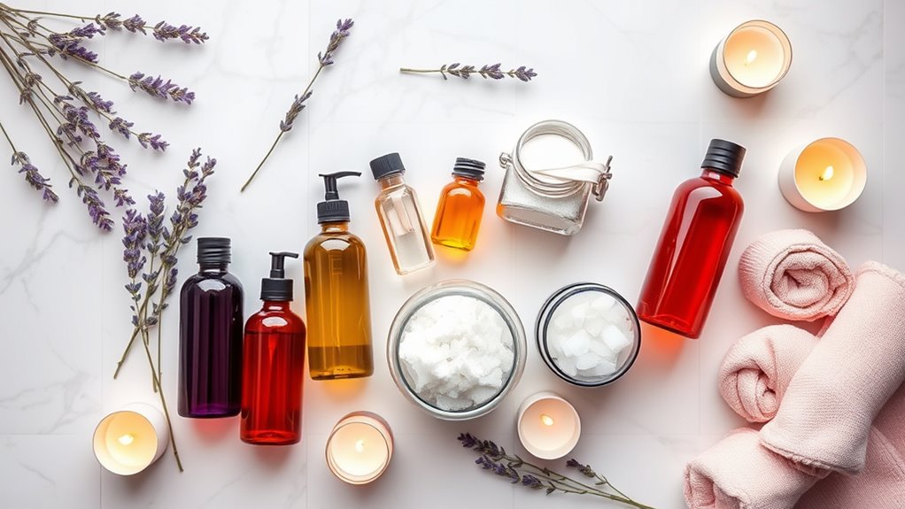 luxury bath oil sets