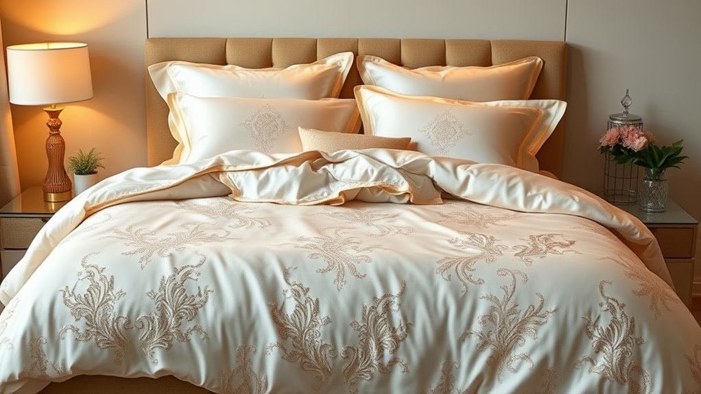 luxury bedding material qualities