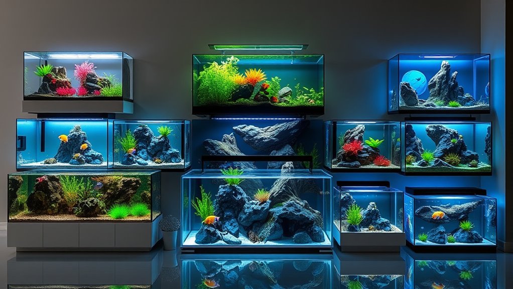 luxury fish tank selections