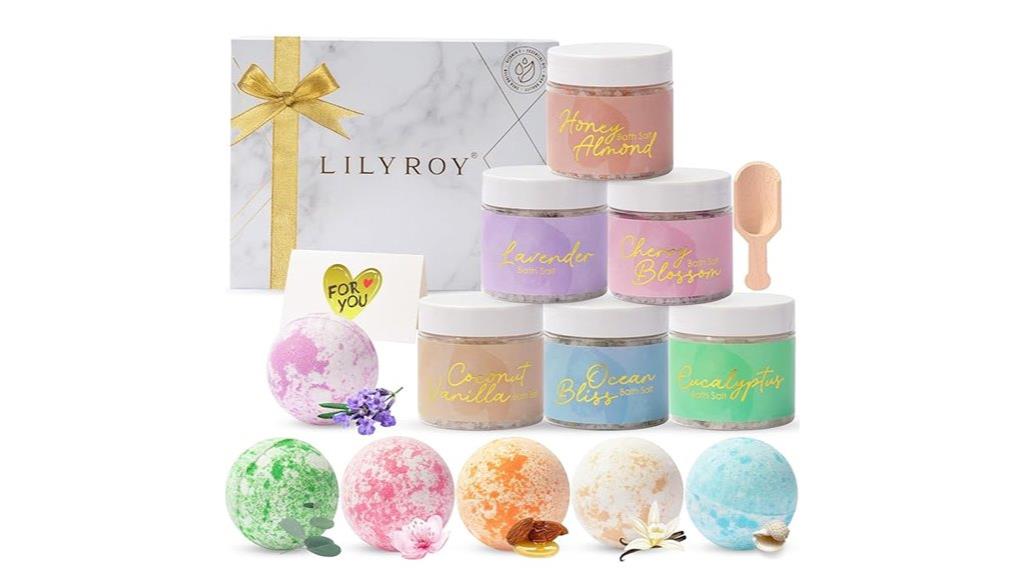 luxury floral bath set