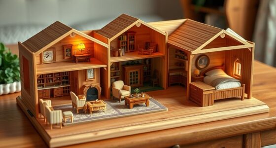 luxury handcrafted wooden dollhouses
