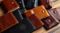 luxury leather passport sets