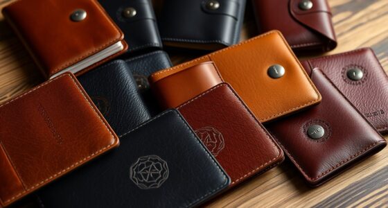 luxury leather passport sets