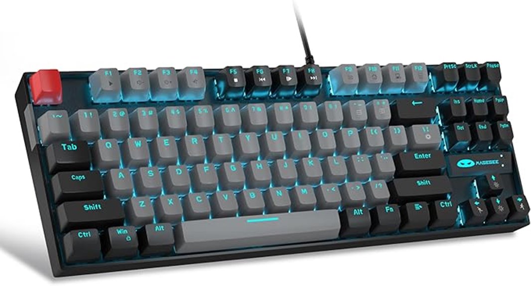 mechanical blue switch keyboard