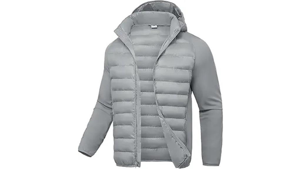 men s hybrid puffer jacket