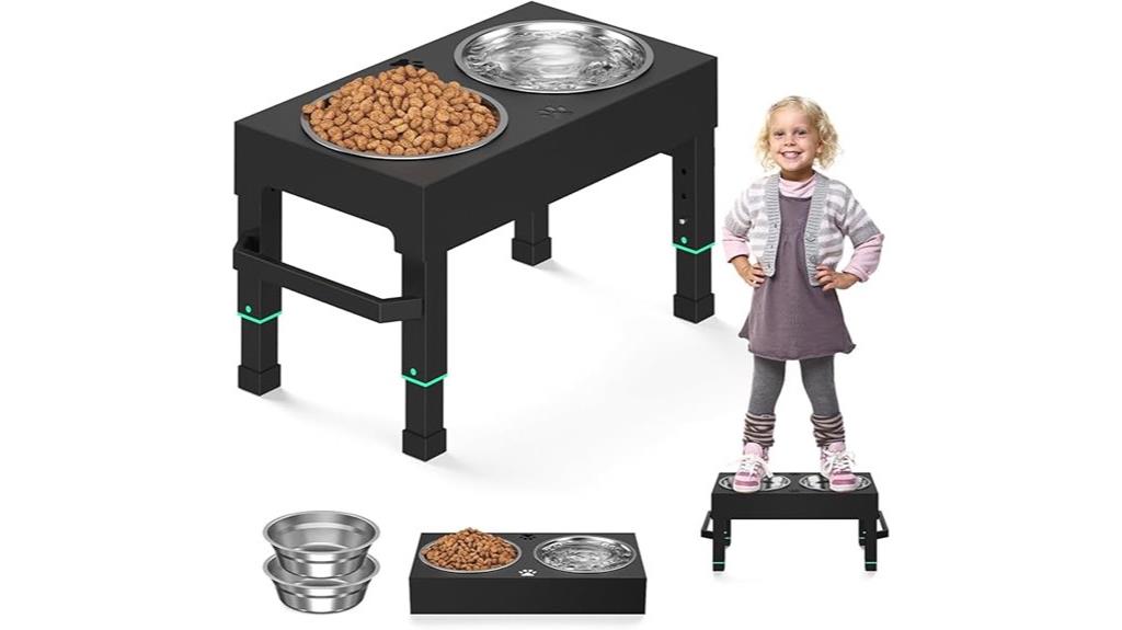 metal dog bowl stand