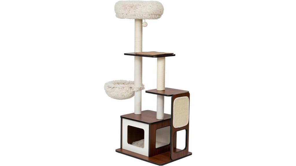 modern multi level cat tree