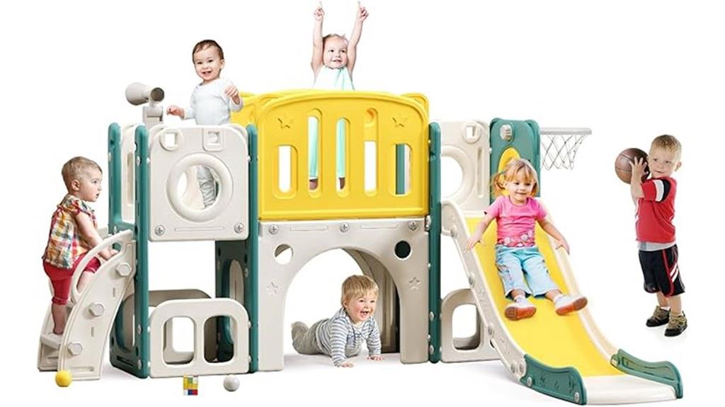 multi play toddler slide set