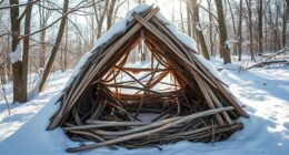 natural winter shelter construction