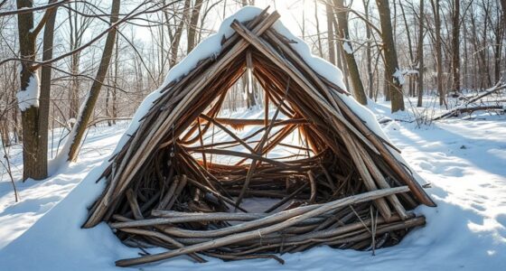 natural winter shelter construction
