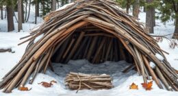 natural winter shelter construction
