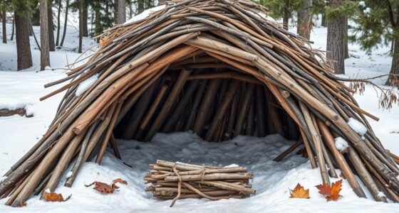 natural winter shelter construction