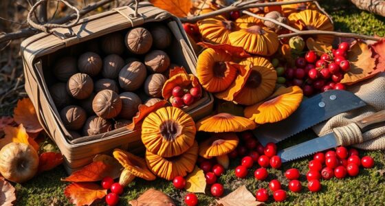 october foraging and tasks