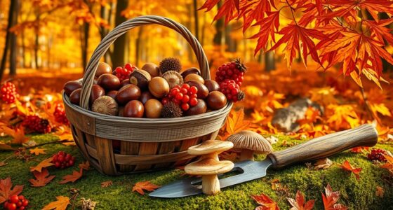 october foraging autumn tasks