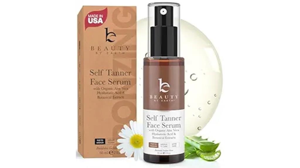 organic sunless tanning serum