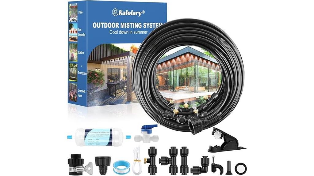 outdoor 100ft misting system