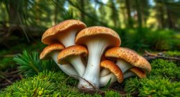 pine habitat mushroom aroma