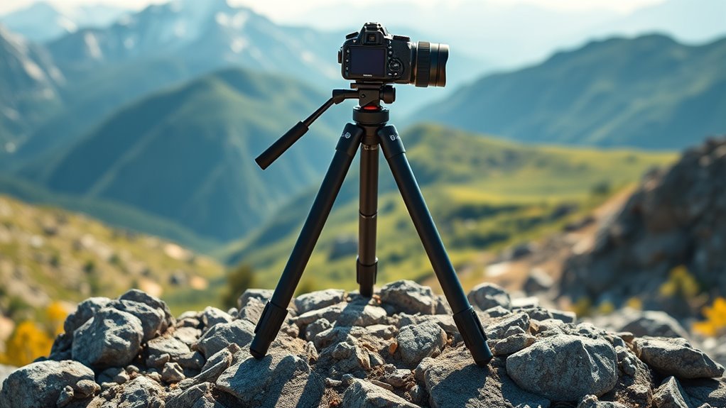 portable adjustable stable tripod