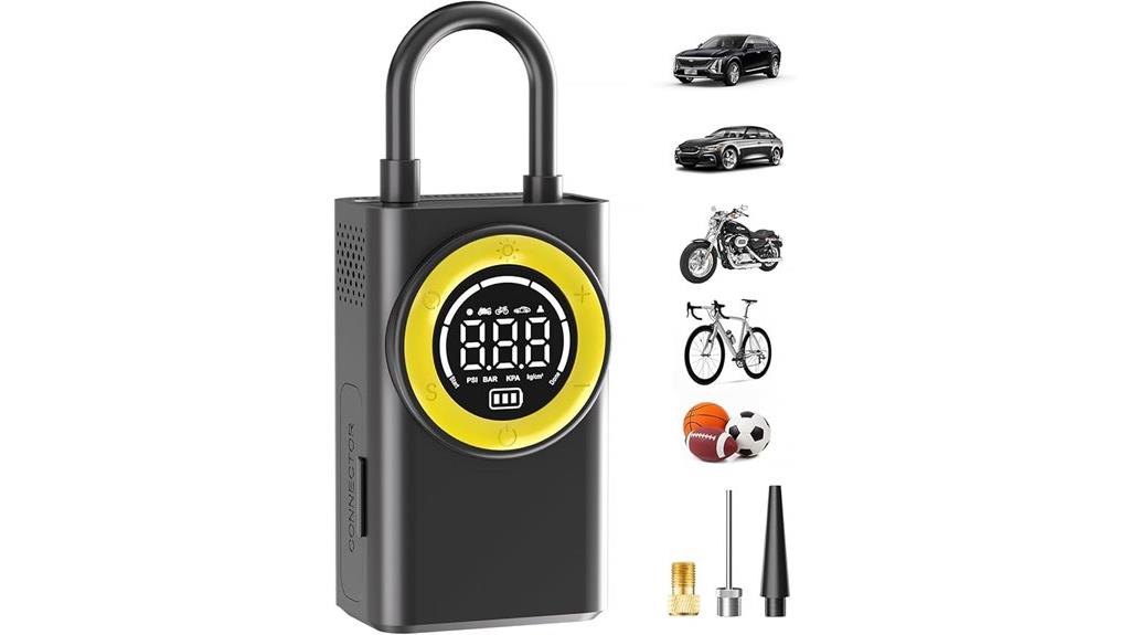 portable digital tire inflator