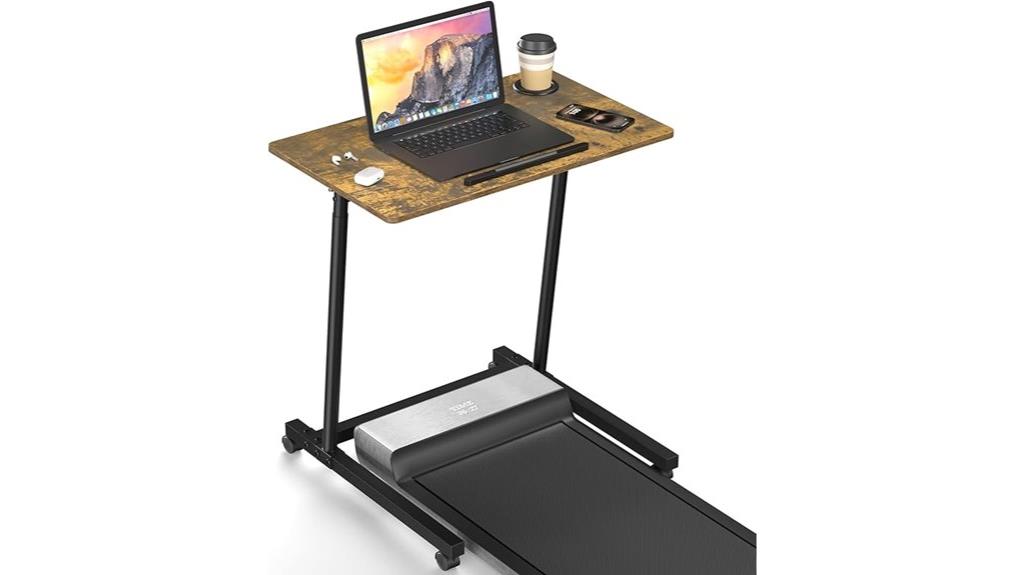 portable height adjustable treadmill