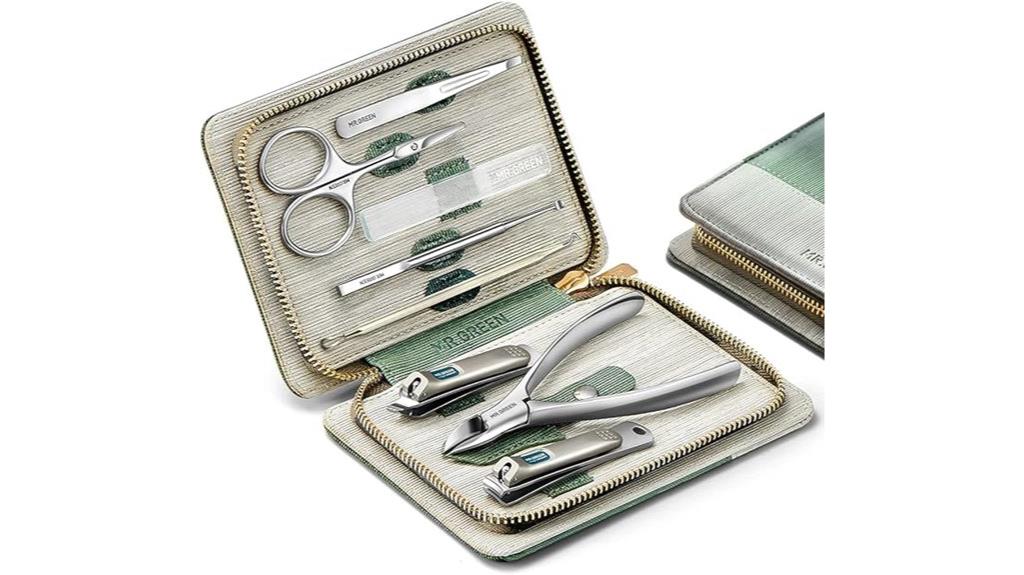 premium leather nail care set