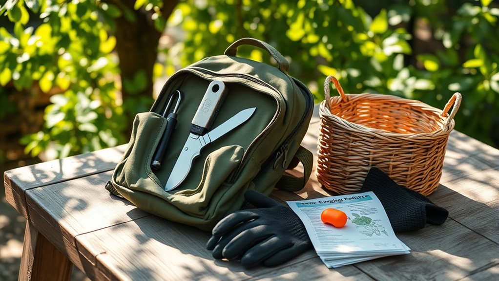 prepared for safe wild foraging