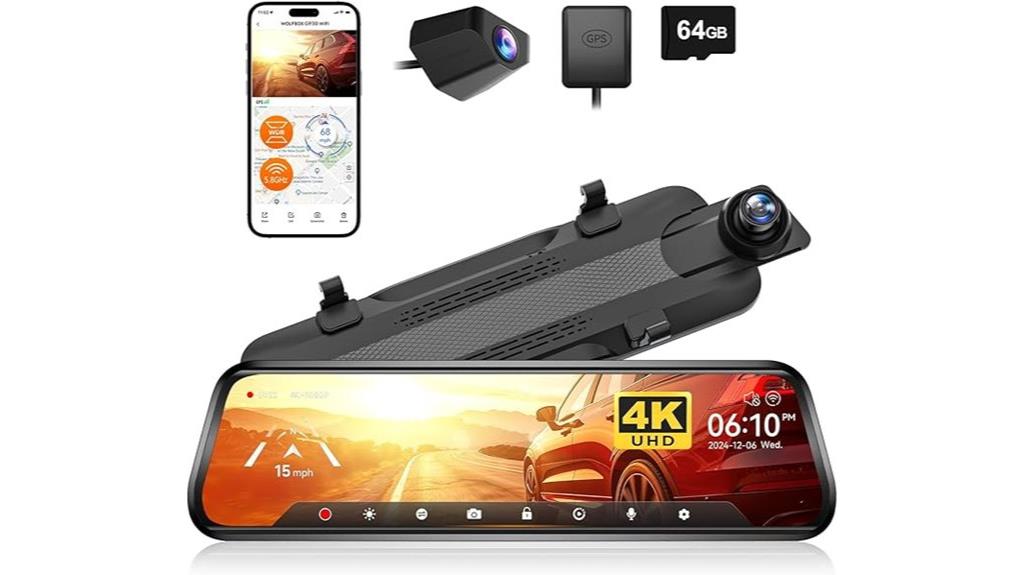 rearview mirror dash camera