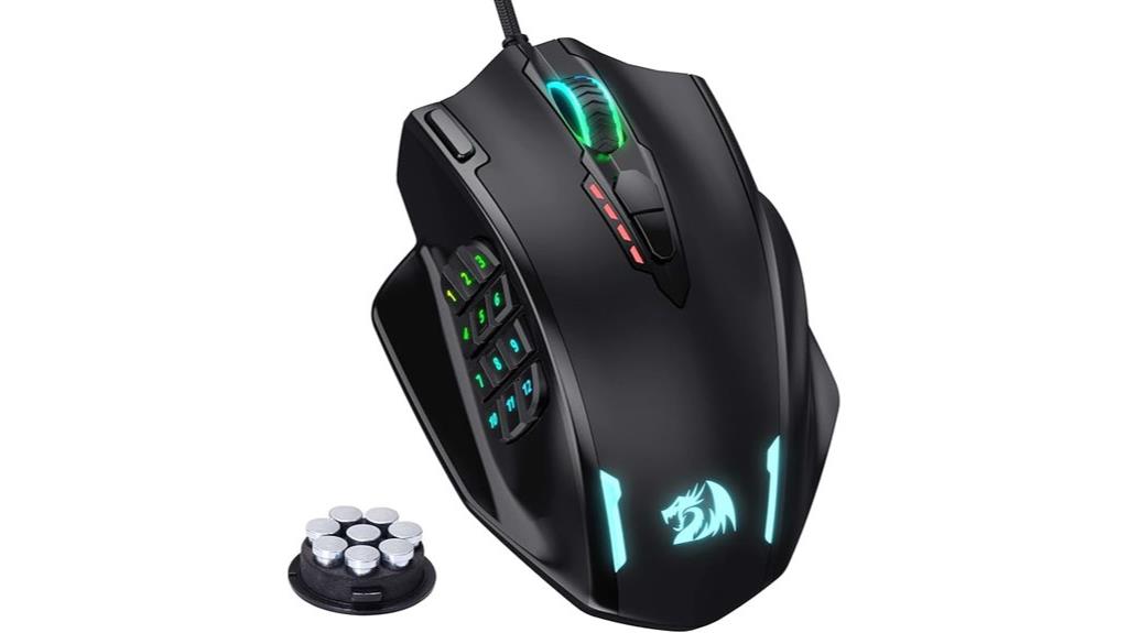 rgb gaming mouse with multiple buttons