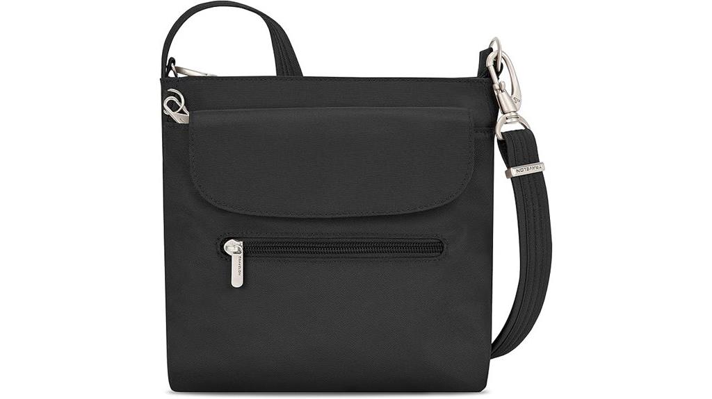 secure compact shoulder bag