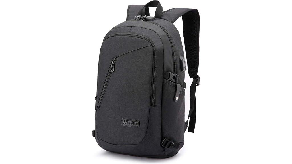 secure laptop backpack with usb