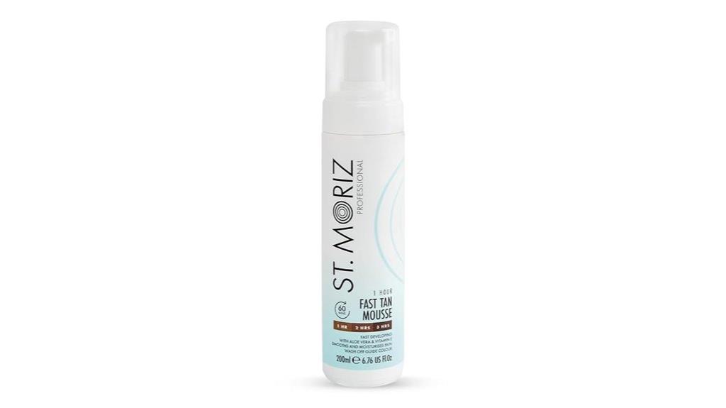 self tanner mousse bottle