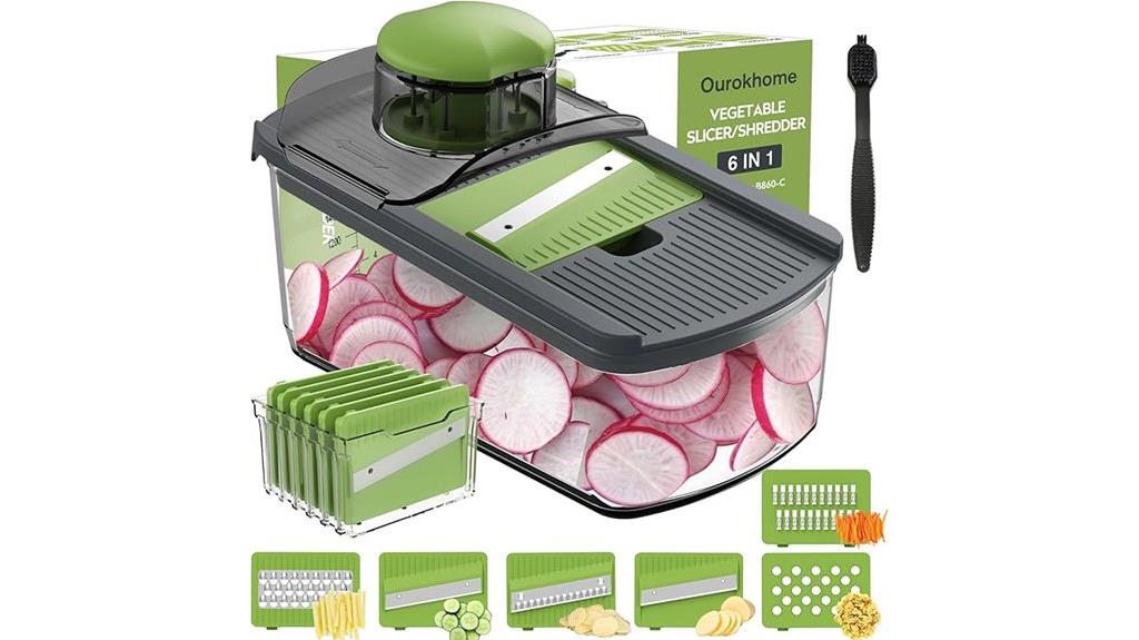 six in one mandolin slicer