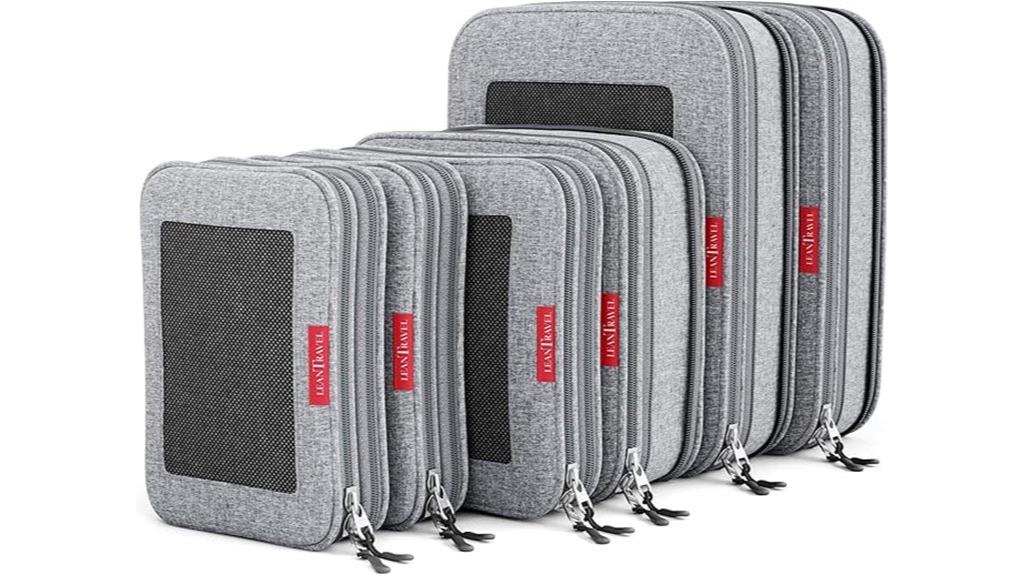 six pack travel packing cubes