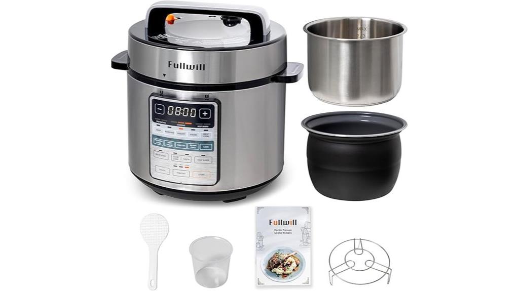 six quart multi function cooker