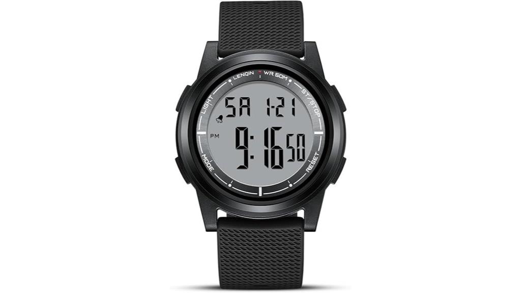 slim waterproof sports watch