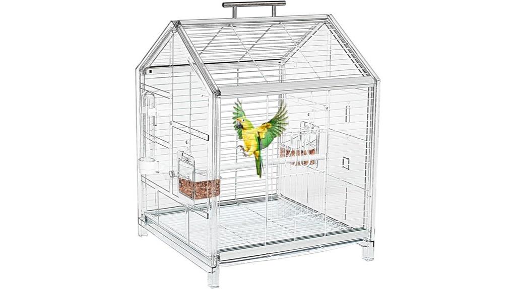 small bird cage dimensions