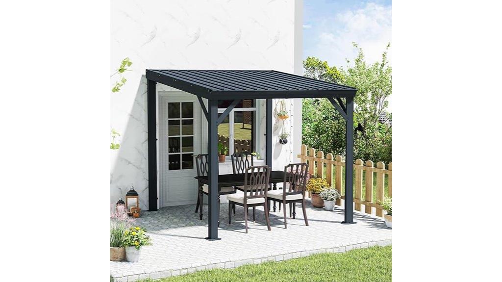 small square steel gazebo