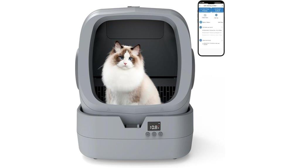 smart self cleaning cat box