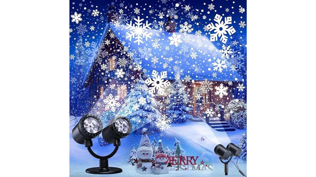 snowflake christmas projector