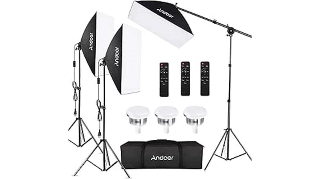 softbox photography lighting kit