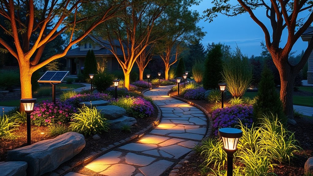 solar powered motion sensor lights