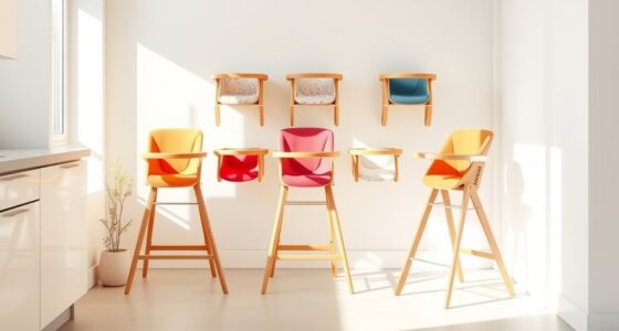 space saving foldable high chairs